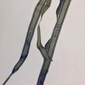 Extra-Long Green & Black GUCCI Gift Ribbon - excellent condition